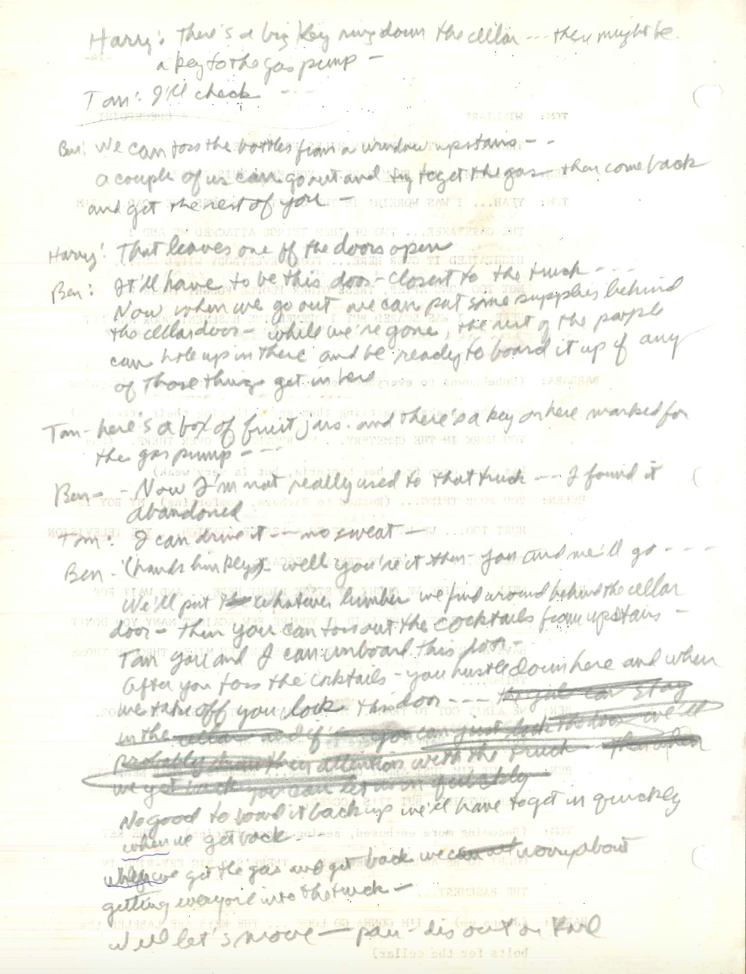 Night of the Living Dead shooting script