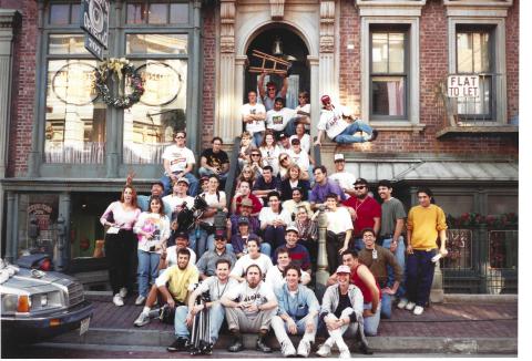 The students and faculty of Valencia's film program in 1994.